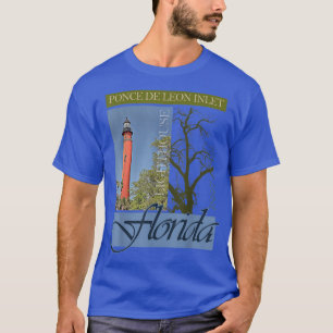 Ponce De Leon Inlet Lighthouse Florida 1887 Design T Shirt
