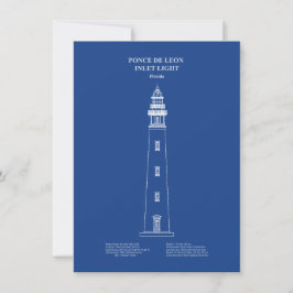 Ponce de Leon Inlet Lighthouse - Florida - AD Anteckningskort