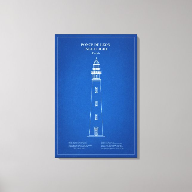 Ponce de Leon Inlet Lighthouse – Florida - AD Canvastryck (Framsida)