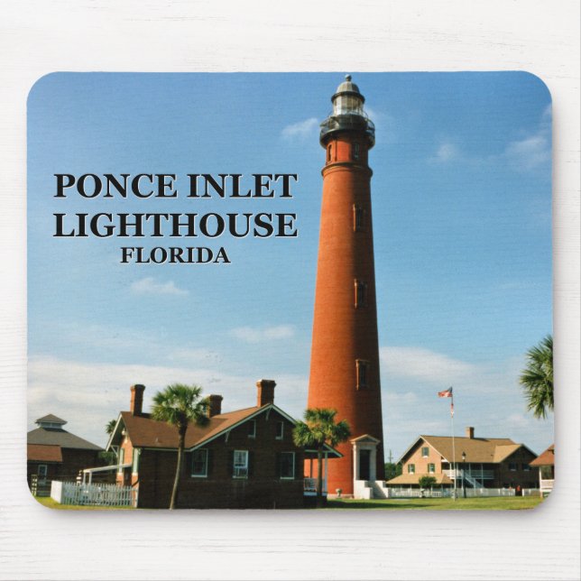 Ponce de Leon Inlet Lighthouse, Florida Mousepad Musmatta (Framsidan)