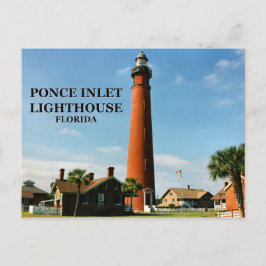 Ponce de Leon Inlet Lighthouse, Florida Postcard Vykort