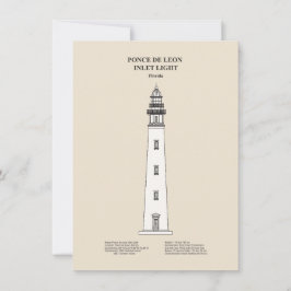 Ponce de Leon Inlet Lighthouse - Florida - SBD Anteckningskort
