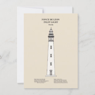 Ponce de Leon Inlet Lighthouse - Florida - SBD Anteckningskort