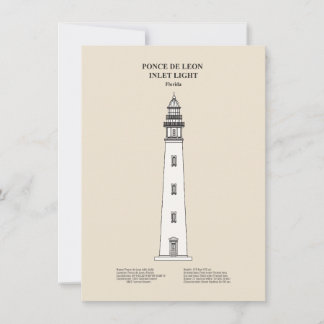 Ponce de Leon Inlet Lighthouse - Florida - SBD Anteckningskort