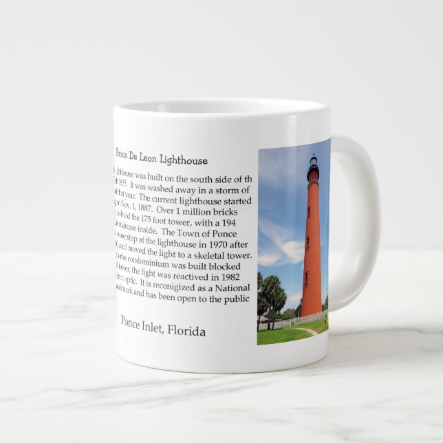 Ponce De Leon Lighhtouse Specialty Mugg Jumbo Mugg (Framsida höger)