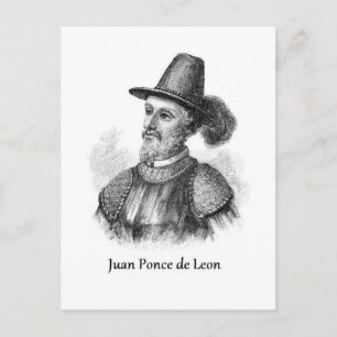 Ponce de Leon och Fontän of Youth Vykort