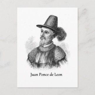 Ponce de Leon och Fontän of Youth Vykort