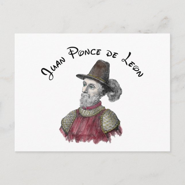 Ponce de Leon vykort (Framsida)