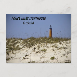 Ponce Inlet Lighthouse Florida Beach Personalize Vykort