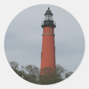 Ponce Inlet Lighthouse Sticker Runt Klistermärke