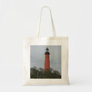 Ponce Light House over Träd Photograph Tygkasse