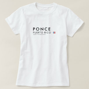 Ponce Puerto Rico T-Shirt Koordinater Tee
