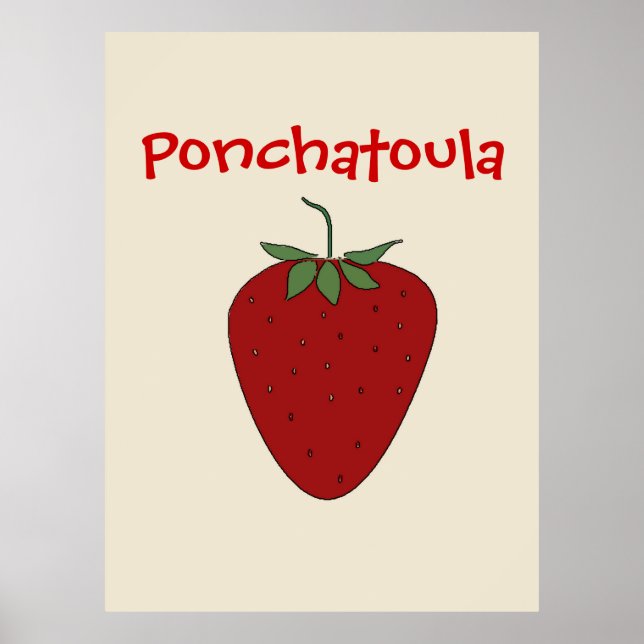 Ponchatoula LA Strawberry Poster (Framsidan)