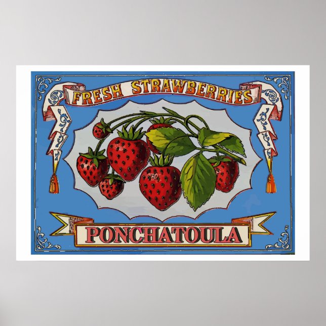 Ponchatoula Strawbär, LA Poster (Framsidan)