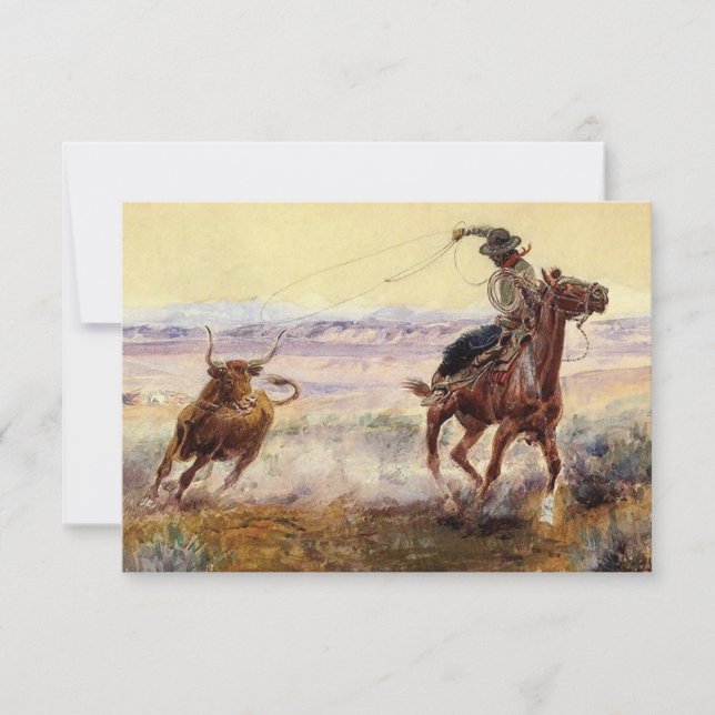 "Pond" av Charles M Russell Tack Kort (Framsida)