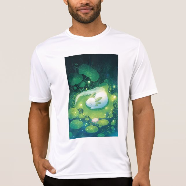 Pond Axolotl Gardens blommar T Shirt (Framsida)