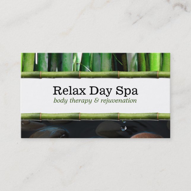 Pond & Bamboo II Visitkort (Framsida)