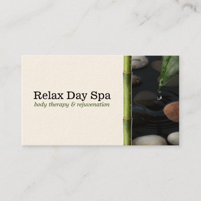 Pond & Bamboo Visitkort (Framsida)