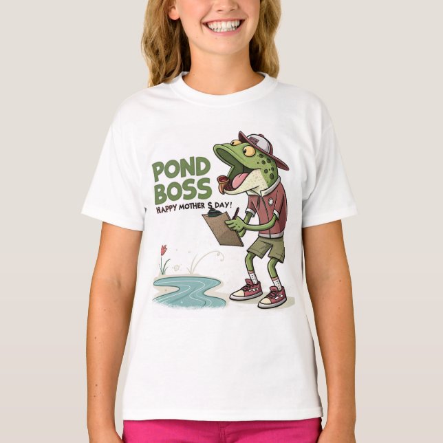 Pond Boss T-Shirt for Mother's Day (Framsida)