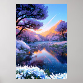 Pond för eterisk lugn poster