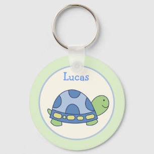 Pond Friends Turtle Favor eller Namn bricka KEYCHA Nyckelring