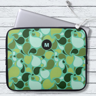 Pond Life Paisley Monogram Laptop Fodral
