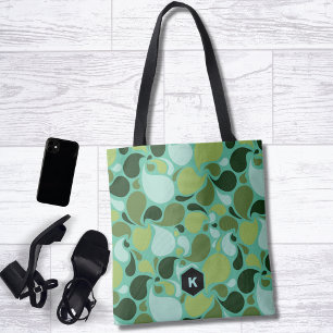 Pond Life Paisley Monogram Tygkasse