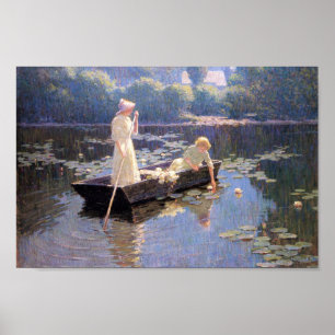 Pond Lilies av Abbott Fuller Graves Poster