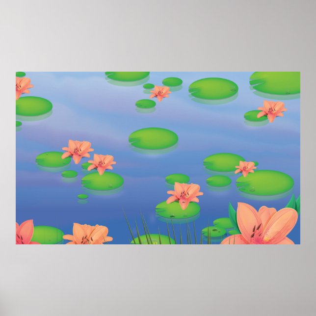 Pond Lilly Blad Poster (Framsidan)