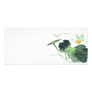 Pond Lotus Peace/China Push Painting Art Reklamkort
