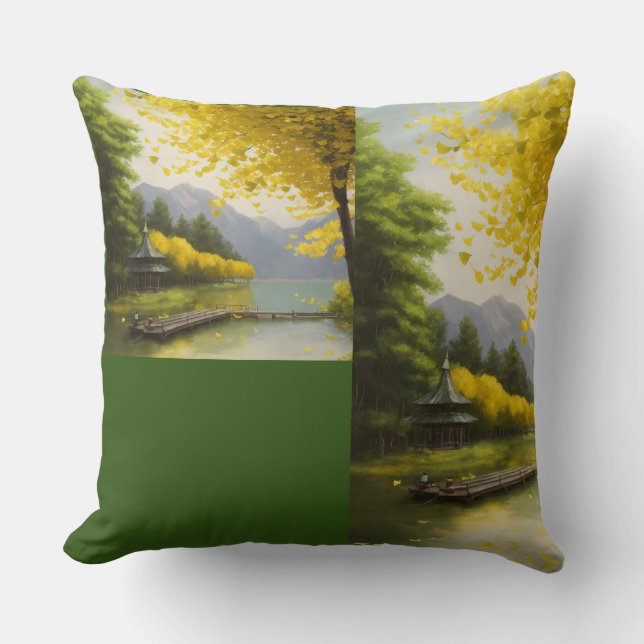 Pond med natur kudde (Framsida)