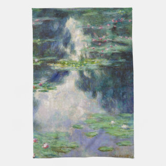 Pond med Vatten Lilies Monet Fine Art Kökshandduk
