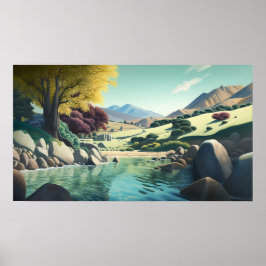 Pond ner i dalen poster