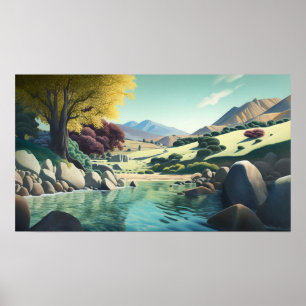 Pond ner i dalen poster