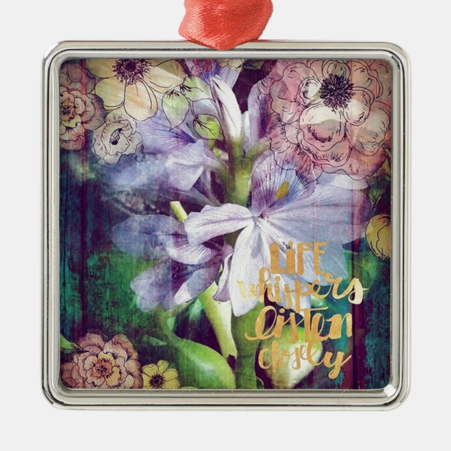 Pond Plant Flowers Julgransprydnad Metall (Framsidan)