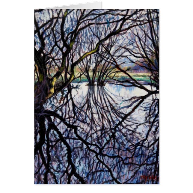 Pond Reflection 2009 Hälsningskort (Framsidan)