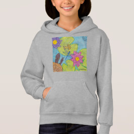 Pond Scene (levande) - Flickans Hoodie T Shirt