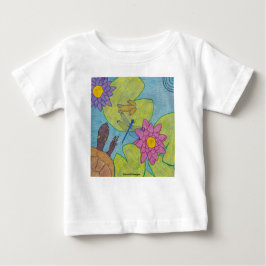 Pond Scene (vit) - Baby T-Shirt