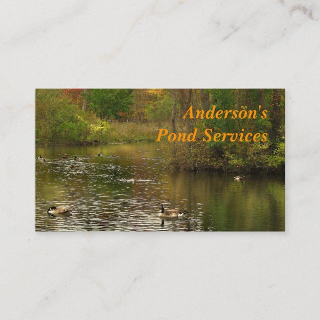 Pond Services Visitkort (Framsida)