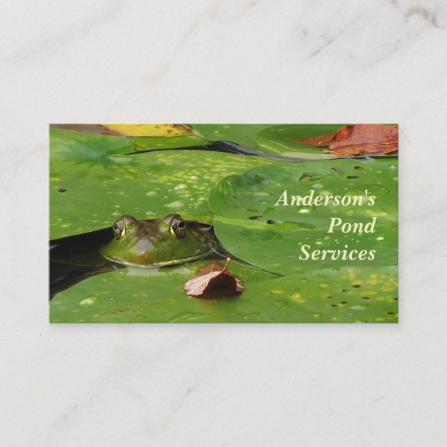 Pond Services Visitkort (Framsida)