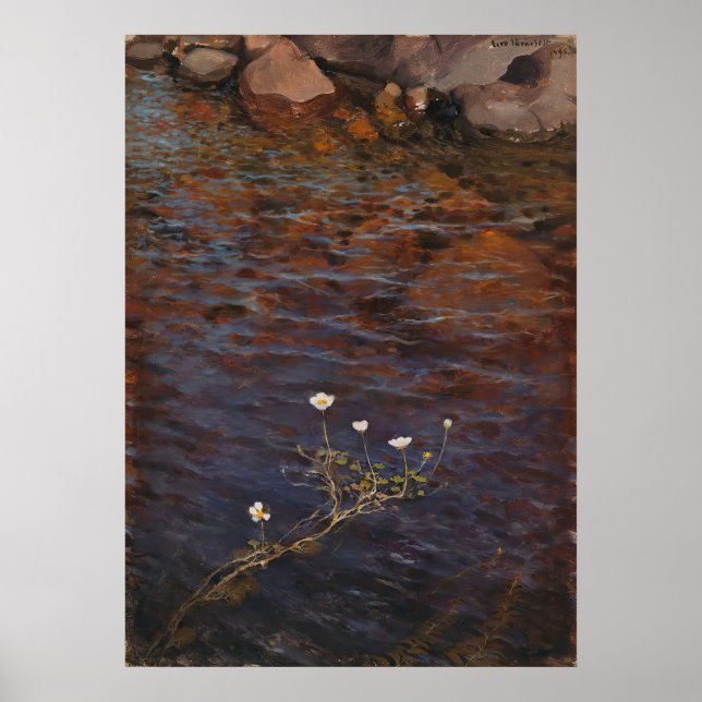 Pond Vatten Crowfoot (1895) Eero Järnefilt Poster (Framsidan)