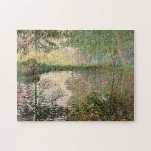 Pond vid Montgeron Monet Fine Art Pussel (Horisontell)