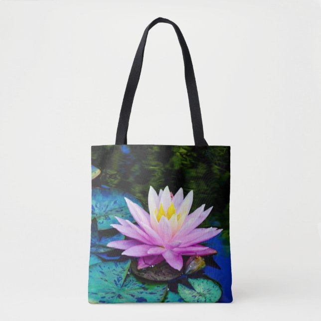 Pond Waterlily Tote Bag Tygkasse (Framsida)