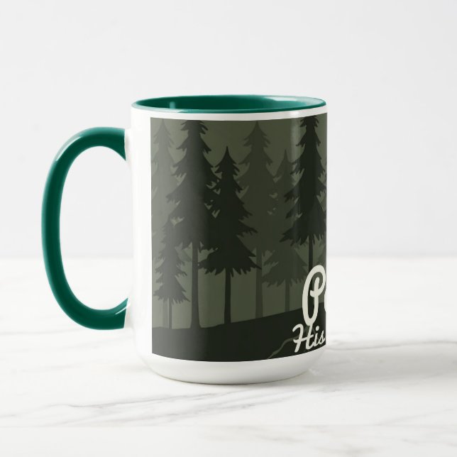 Ponder His Creation | Serene Forest Islamic Reflec Mugg (Vänster)
