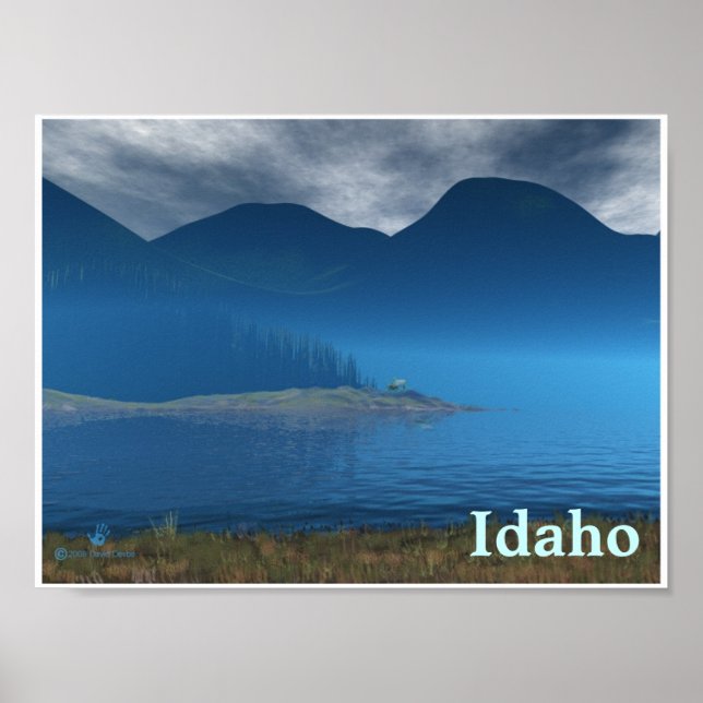 Ponderay Grått Poster (Framsidan)