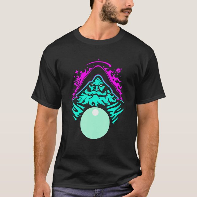 Pondering My Orb Wizard Ponders Magical Fantasy Co T Shirt (Framsida)