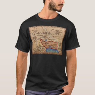 Ponderosa Karta - Bonanza Poster T Shirt