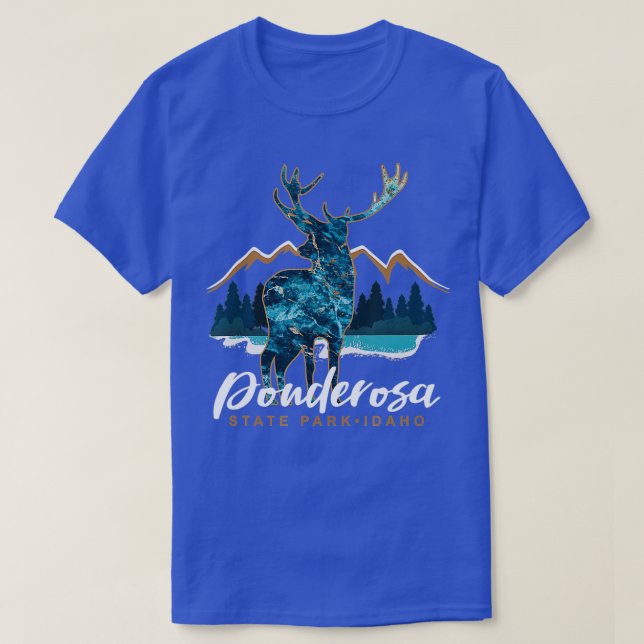 Ponderosa State Park Idaho Souvenir T Shirt (Design framsida)