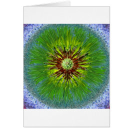 Ponderosa SunburstMandala Hälsningskort