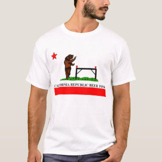 Pong för Kalifornien republiköl flagga Tee Shirt